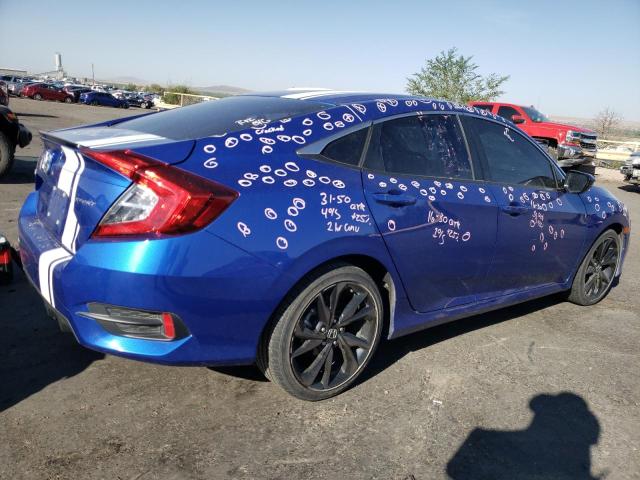 19XFC2F84KE050890 - 2019 HONDA CIVIC SPORT BLUE photo 3