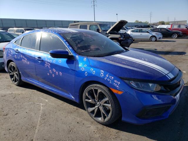 19XFC2F84KE050890 - 2019 HONDA CIVIC SPORT BLUE photo 4