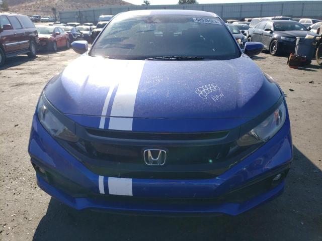 19XFC2F84KE050890 - 2019 HONDA CIVIC SPORT BLUE photo 5