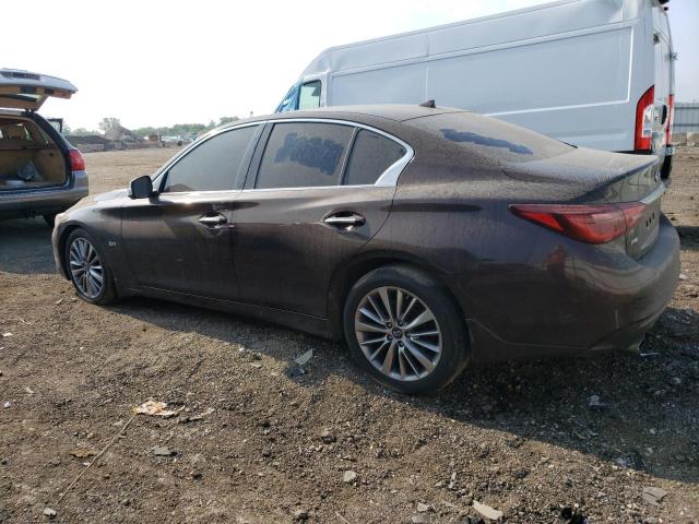 JN1EV7AR8JM444074 - 2018 INFINITI Q50 LUXE BROWN photo 2