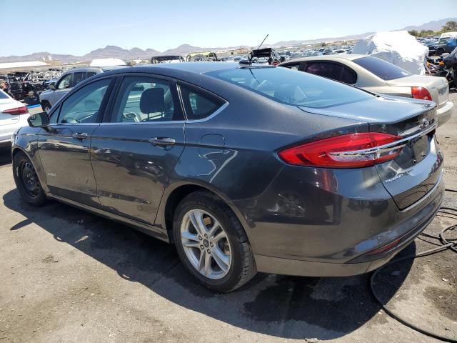 3FA6P0LU1JR253341 - 2018 FORD FUSION SE HYBRID GRAY photo 2