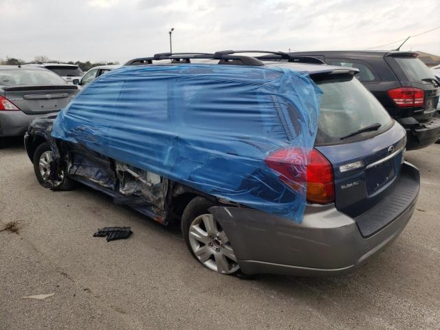 4S4BP61C857330656 - 2005 SUBARU LEGACY OUTBACK 2.5I BLUE photo 2