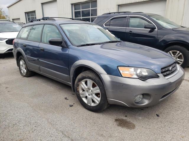 4S4BP61C857330656 - 2005 SUBARU LEGACY OUTBACK 2.5I BLUE photo 4