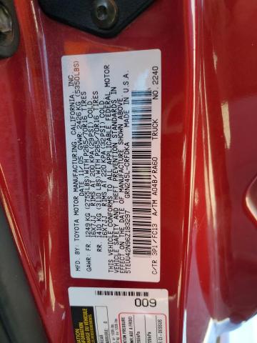 5TEUU42N96Z183297 - 2006 TOYOTA TACOMA ACCESS CAB წითელი ფოტო 12