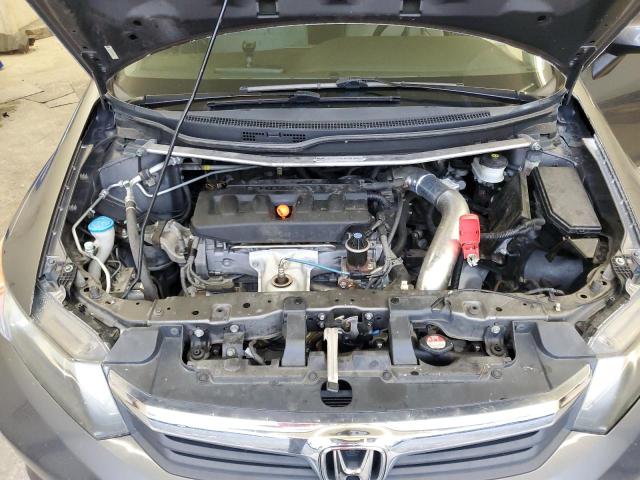 19XFB2E53CE020212 - 2012 HONDA CIVIC LX GRAY photo 11