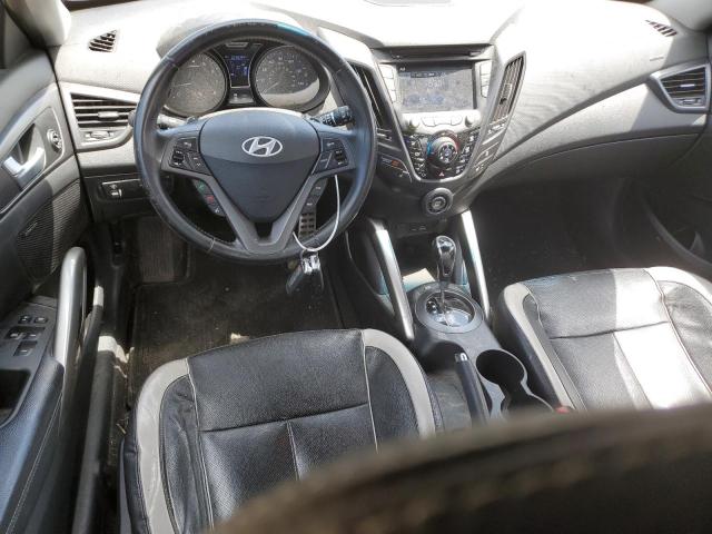 KMHTC6AE7DU176524 - 2013 HYUNDAI VELOSTER TURBO BLUE photo 8