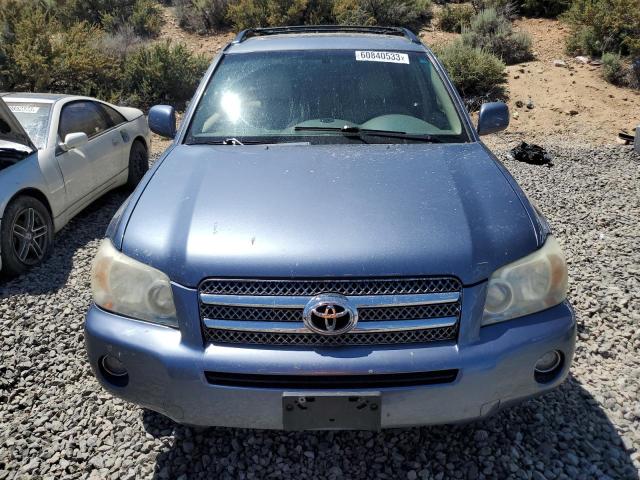 JTEEW21A470045293 - 2007 TOYOTA HIGHLANDER HYBRID TEAL photo 5