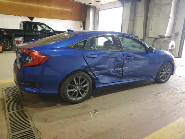 2HGFC1F78MH700136 - 2021 HONDA CIVIC EXL BLUE photo 3