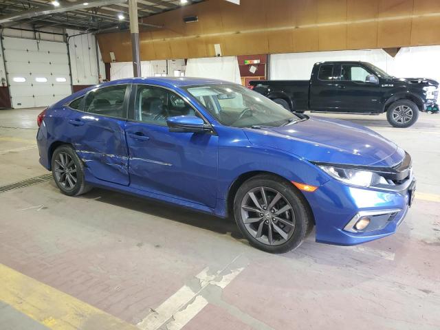 2HGFC1F78MH700136 - 2021 HONDA CIVIC EXL BLUE photo 4