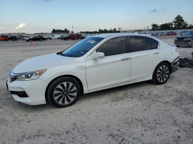 JHMCR6F33HC011851 - 2017 HONDA ACCORD HYBRID WHITE photo 1