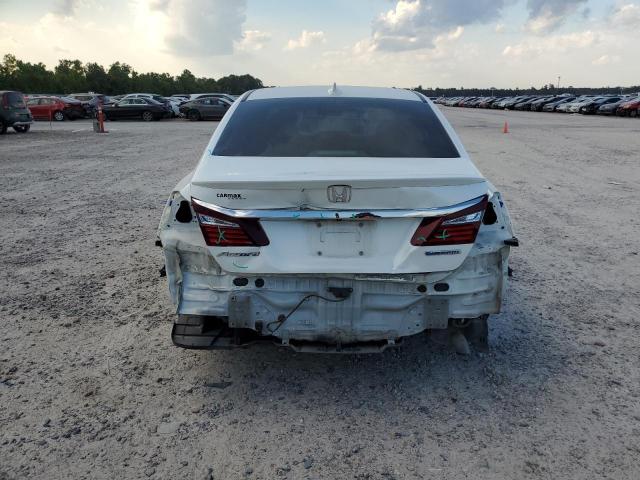 JHMCR6F33HC011851 - 2017 HONDA ACCORD HYBRID WHITE photo 6