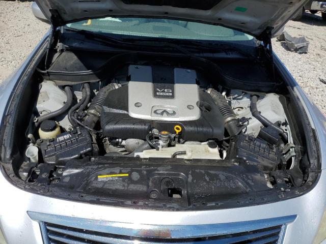 JN1CV6AR3AM453993 - 2010 INFINITI G37 SILVER photo 11