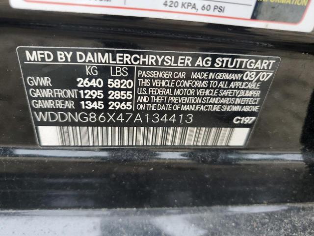 WDDNG86X47A134413 - 2007 MERZ S 550 4MATIC BLACK photo 13