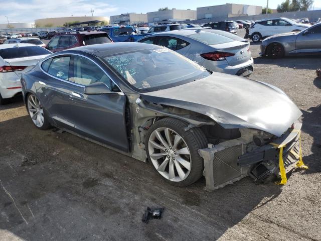 5YJSA1DP0DFP07464 - 2013 TESLA MODEL S BLUE photo 4