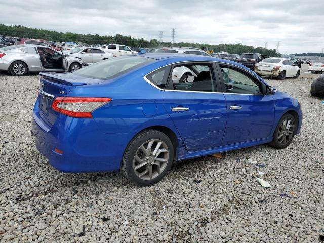 3N1AB7APXFY323363 - 2015 NISSAN SENTRA S BLUE photo 3