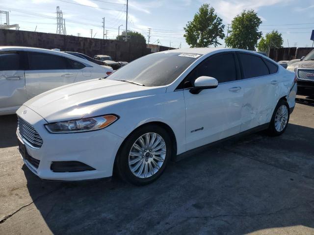 3FA6P0UU3GR251498 - 2016 FORD FUSION S HYBRID WHITE photo 1