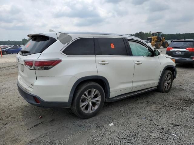 5TDKKRFH3ES028884 - 2014 TOYOTA HIGHLANDER XLE WHITE photo 3