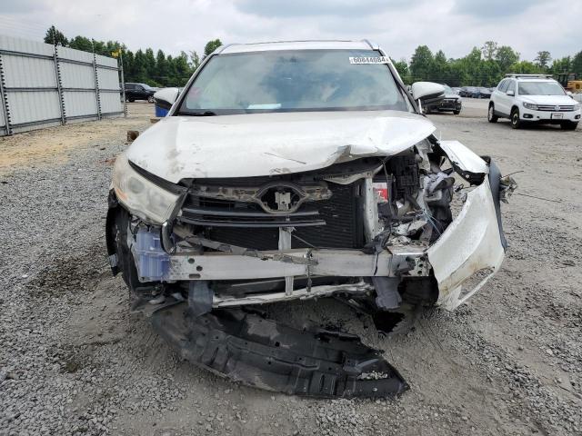 5TDKKRFH3ES028884 - 2014 TOYOTA HIGHLANDER XLE WHITE photo 5