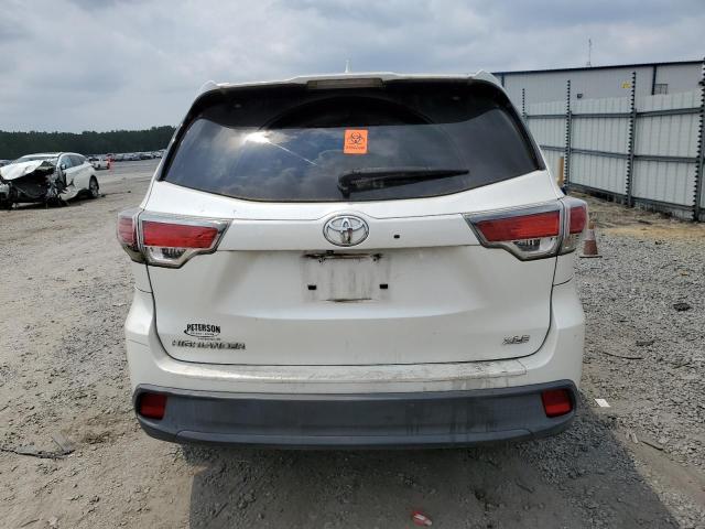 5TDKKRFH3ES028884 - 2014 TOYOTA HIGHLANDER XLE WHITE photo 6