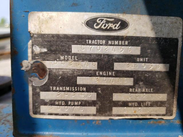 C702456 - 1983 FORD TRACTOR BLUE photo 10
