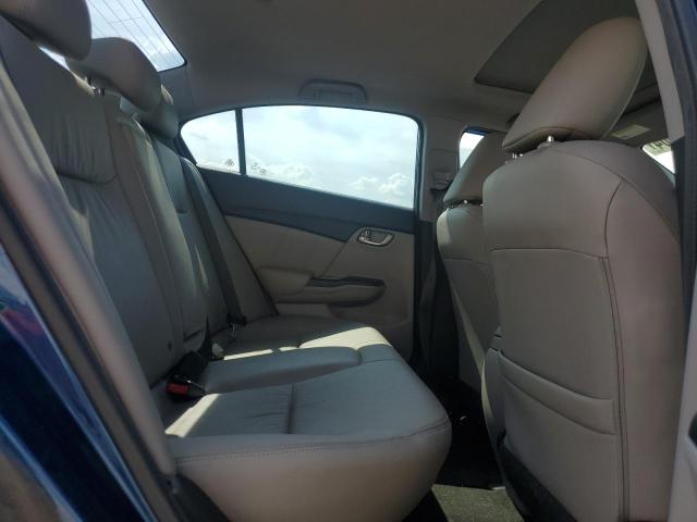 19XFB2F96DE079595 - 2013 HONDA CIVIC EXL ლურჯი ფოტო 10