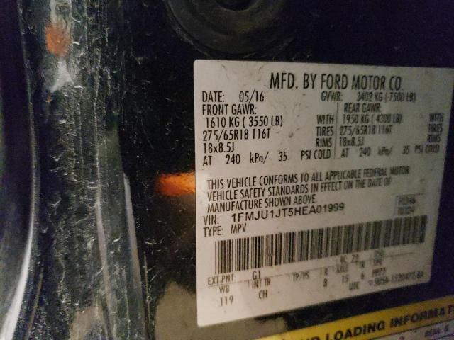 1FMJU1JT5HEA01999 - 2017 FORD EXPEDITION XLT BLACK photo 13