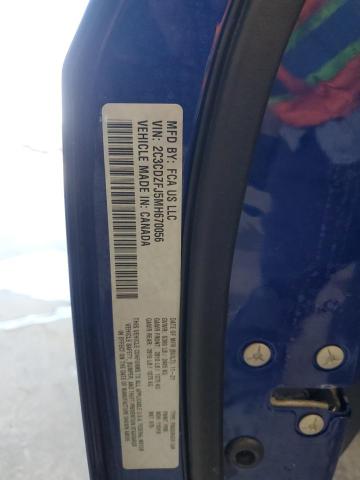 2C3CDZFJ5MH670056 - 2021 DODGE CHALLENGER R/T SCAT PACK BLUE photo 12