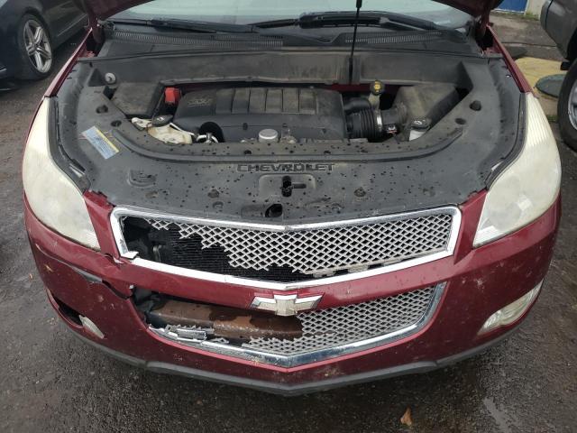 1GNLRHED4AS145858 - 2010 CHEVROLET TRAVERSE LTZ MAROON photo 12