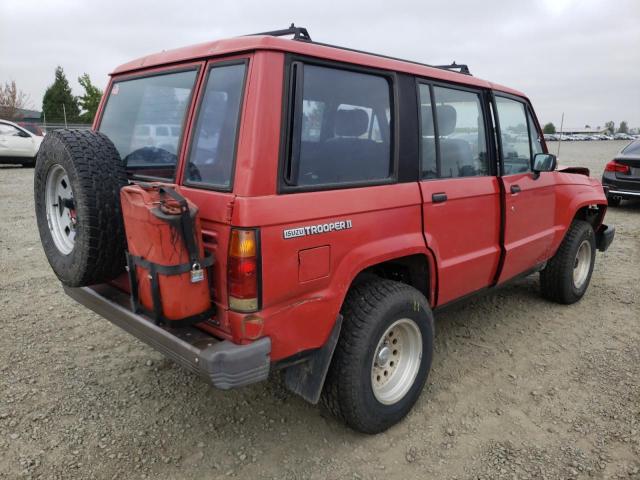 JACCH58E9K7908023 - 1989 ISUZU TROOPER II RED photo 4