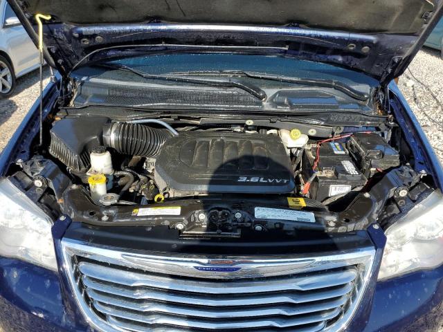 2C4RC1CG5CR362090 - 2012 CHRYSLER TOWN & COU TOURING L BLUE photo 11