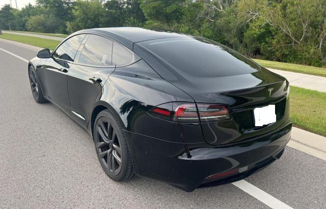 5YJSA1E57NF478070 - 2022 TESLA MODEL S Чорний фото 3