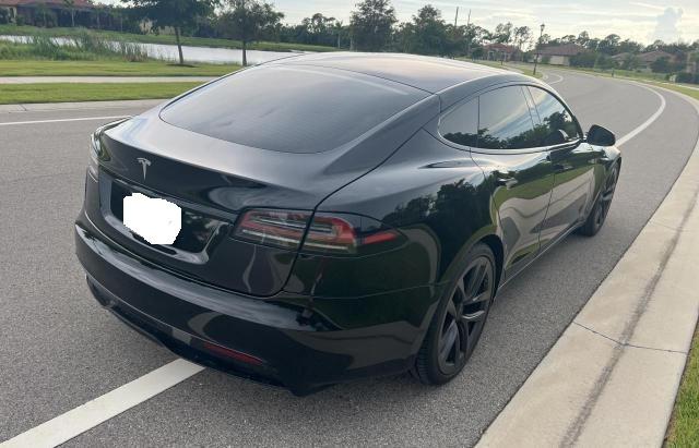 5YJSA1E57NF478070 - 2022 TESLA MODEL S Чорний фото 4