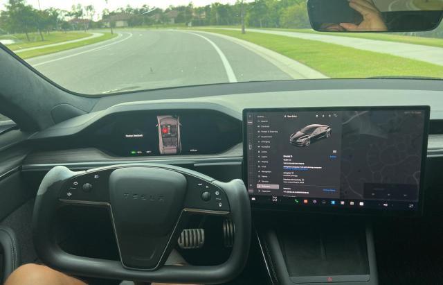 5YJSA1E57NF478070 - 2022 TESLA MODEL S Чорний фото 9