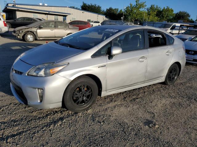 JTDKN3DUXD5538304 - 2013 TOYOTA PRIUS SILVER photo 1