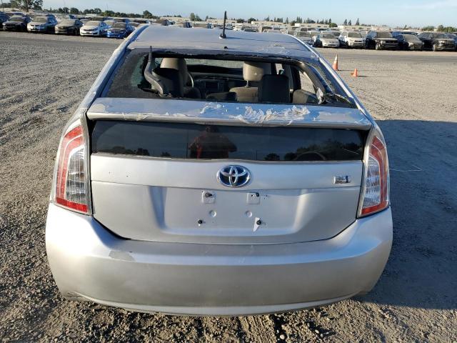 JTDKN3DUXD5538304 - 2013 TOYOTA PRIUS SILVER photo 6