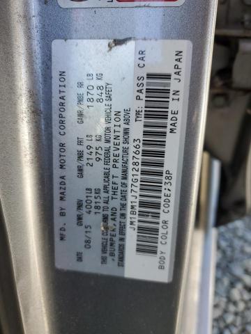 JM1BM1J77G1287663 - 2016 MAZDA 3 SPORT Gümüş fotoğraf 12