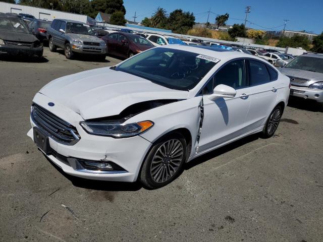 3FA6P0D99JR193920 - 2018 FORD FUSION TITANIUM/PLATINUM WHITE photo 1