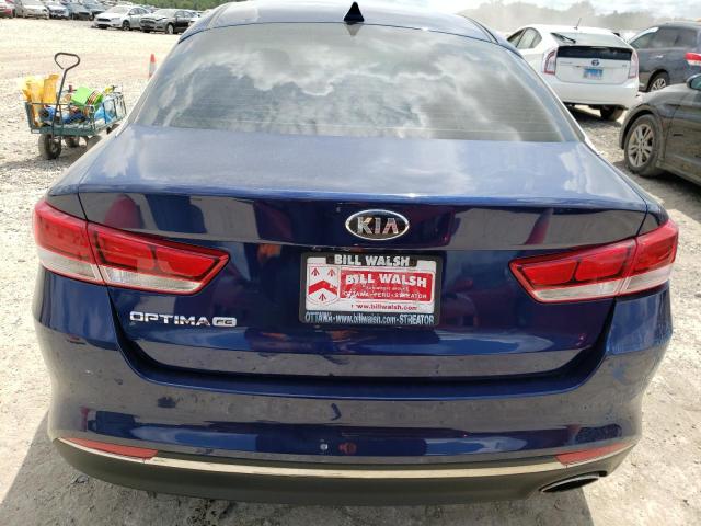 5XXGT4L3XJG186861 - 2018 KIA OPTIMA LX BLUE photo 6