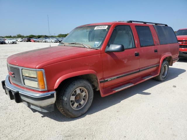 1GKEC16K5NJ717785 - 1992 GMC SUBURBAN C1500 RED photo 1