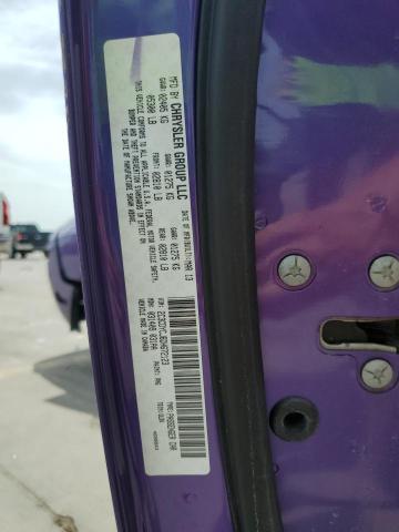 2C3CDYCJ6DH672123 - 2013 DODGE CHALLENGER SRT-8 紫色 照片 12