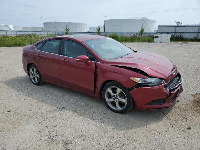 3FA6P0H71ER199600 - 2014 FORD FUSION SE RED photo 4