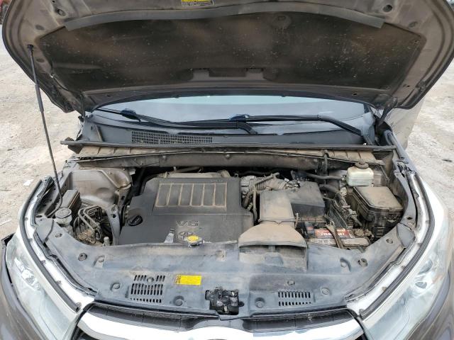 5TDKKRFH4FS049504 - 2015 TOYOTA HIGHLANDER XLE Grau Foto 12