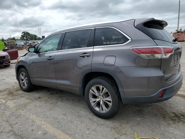 5TDKKRFH4FS049504 - 2015 TOYOTA HIGHLANDER XLE Grau Foto 2
