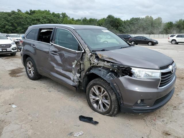 5TDKKRFH4FS049504 - 2015 TOYOTA HIGHLANDER XLE Grau Foto 4