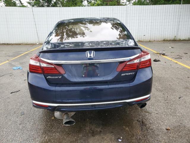 1HGCR2F59GA246830 - 2016 HONDA ACCORD SPORT 蓝色 照片 6