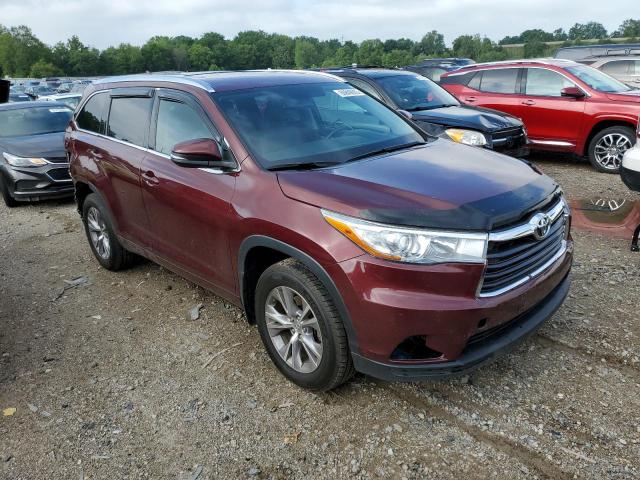 5TDJKRFH3FS123135 - 2015 TOYOTA HIGHLANDER XLE Bordo foto 4