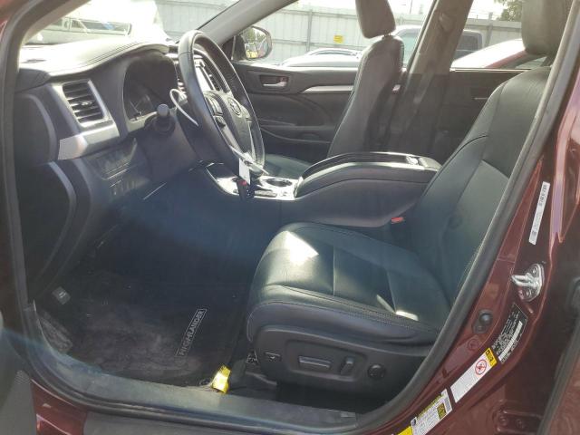 5TDJKRFH3FS123135 - 2015 TOYOTA HIGHLANDER XLE Bordo foto 7