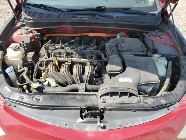 KMHEC4A47DA050993 - 2013 HYUNDAI SONATA HYBRID RED photo 11