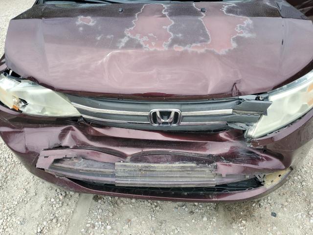5FNRL5H61CB103101 - 2012 HONDA ODYSSEY EXL 勃艮第红 照片 12