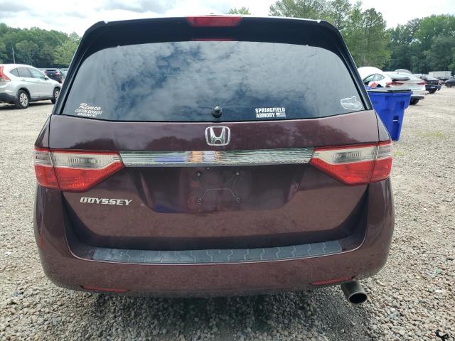 5FNRL5H61CB103101 - 2012 HONDA ODYSSEY EXL 勃艮第红 照片 6